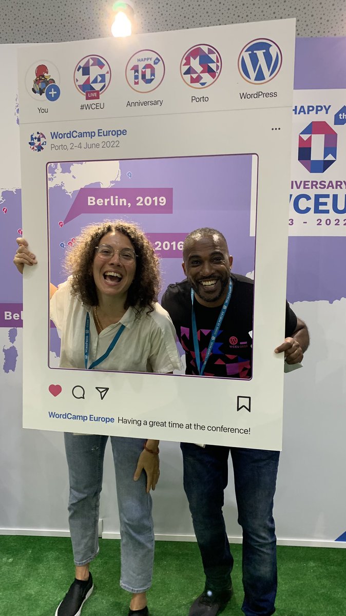 Making new friends at WordCamp Europe in Porto #WCEU2022 #WCEU