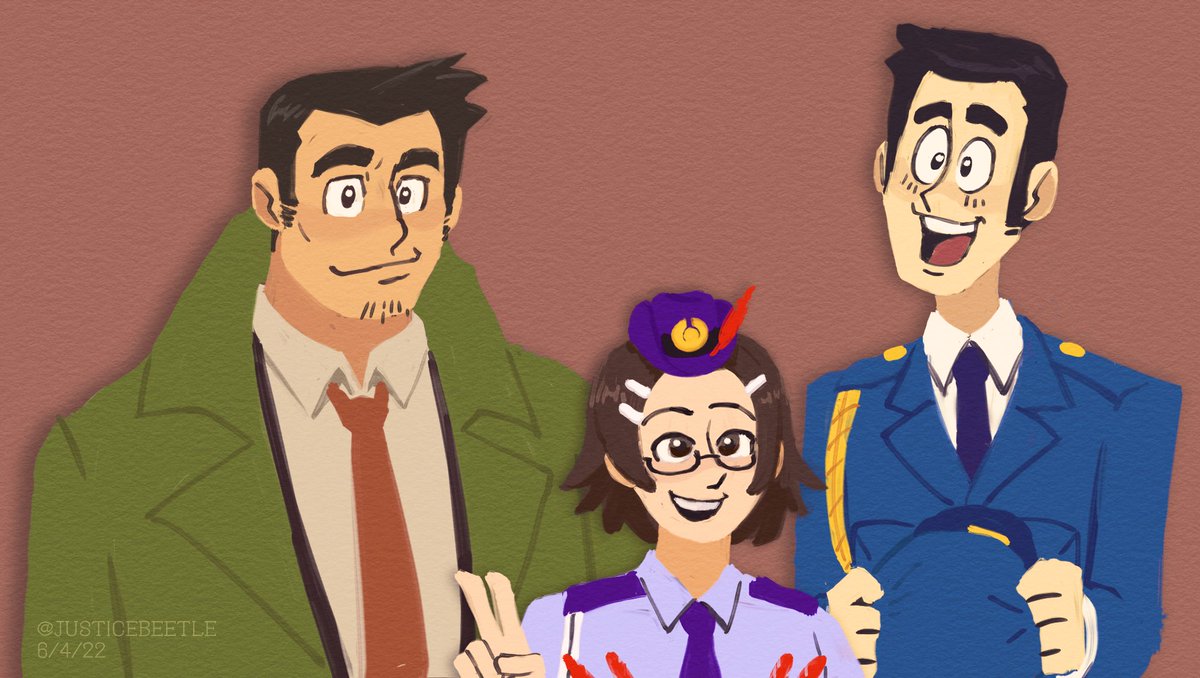 To me they are all good friends and I love them ( #AceAttorney )