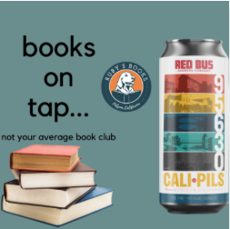RedBusBrew's tweet photo. When you are located on Reading Street, a book club is a requirement. #FolsomBookClub #BooksOnTap #FolsomCraftBrewery https://t.co/z9ygJPnCL7