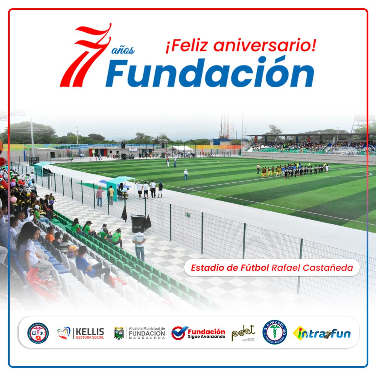 Hoy al cumplirse #77 años de vida de municipal  nuestra villa encantadora #Fundacion damos gracias a Dios por permitirnos nacer, crecer, estudiar, formar una familia en este bello Municipio amañador y de gente trabajadora y con un gran corazón 🙏#YoSoyFundanense