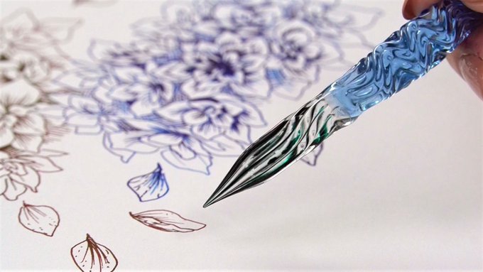 ガラスペンのtwitterイラスト検索結果