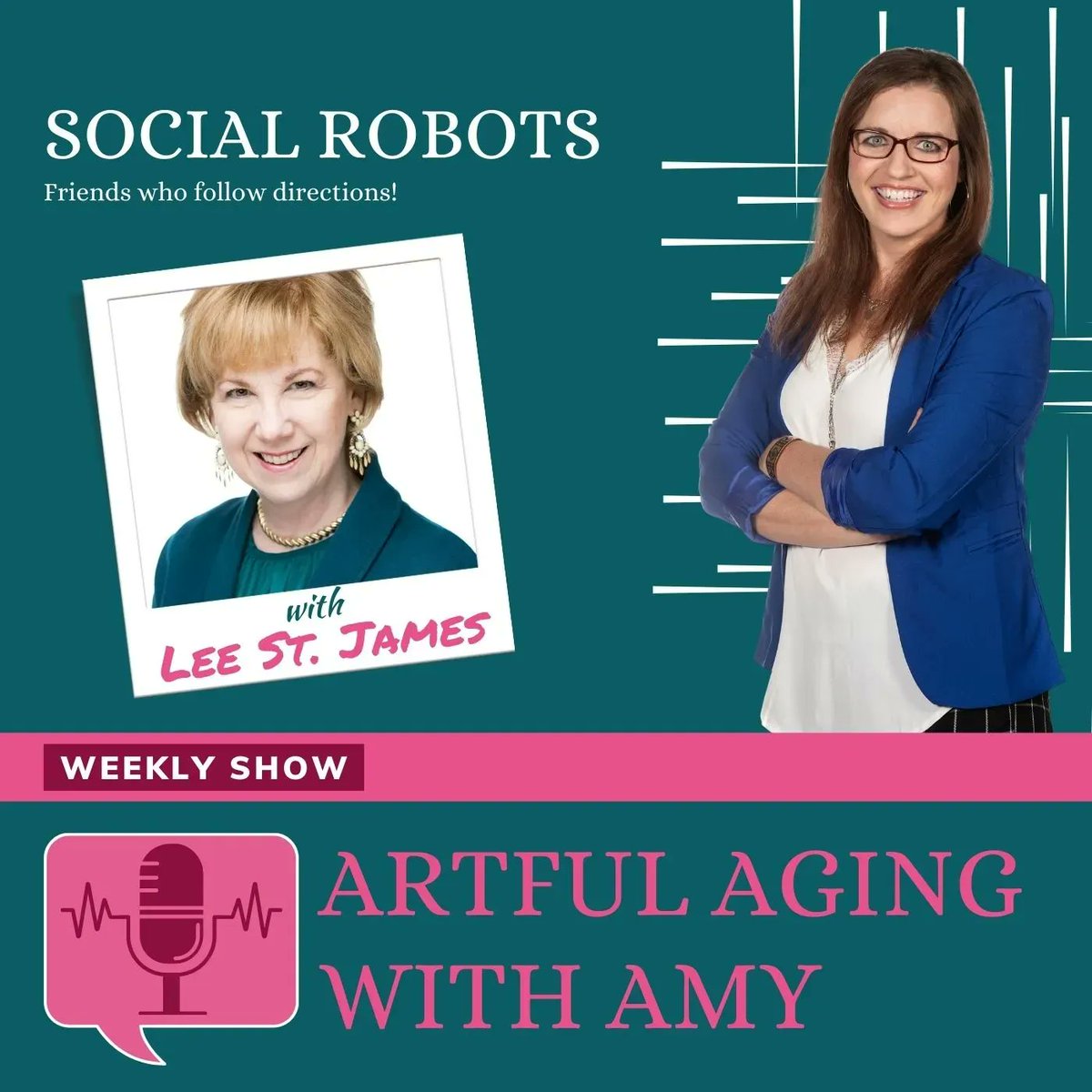 artfulaging's tweet image. Social robots are an innovative way to engage the brain and body as well as reduce loneliness. 
LeeStJ joins me on this episode of Artful Aging with Amy to introduce us to MindyStJames! 
@seniorsinottawa @social_robots
