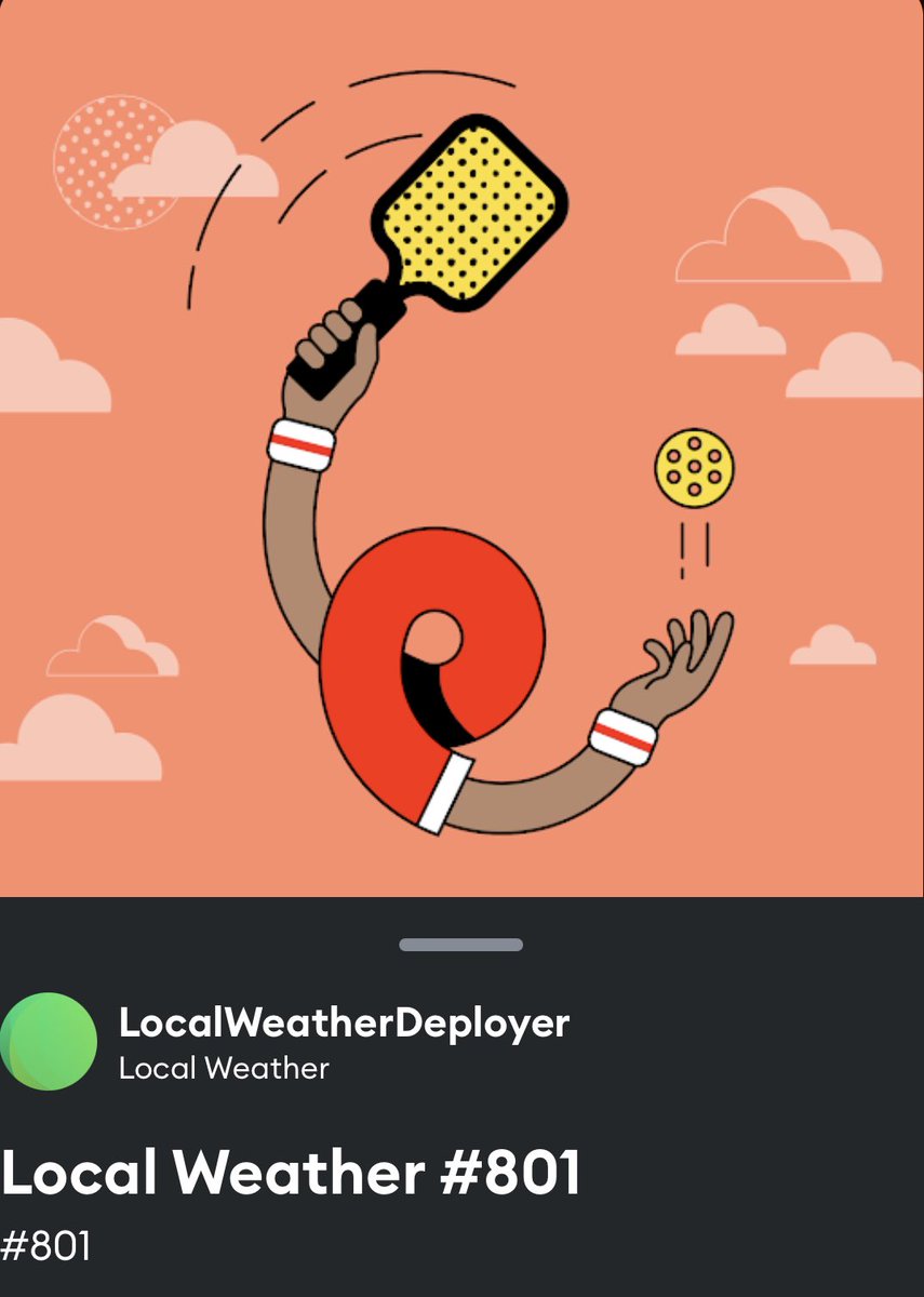 coreyswiergosz's tweet photo. Starting a sub-group of @localweather called the #pickleballbros ! If you or anyone you know is holding a #localweather #pickleball #nft get them to join this thread @Dano5onit
Show me your #picklebro haha so #el#pic @DangeRussWilson @ajv @garyvee https://t.co/oBukgK4Myf