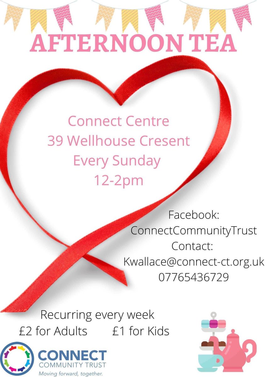 On tomorrow at the connect centre in wellhouse 12-2pm 🫖🍰                                                        £2 Per adult            £1 per child <a href="/TrustConnect/">WELLmens Club</a>