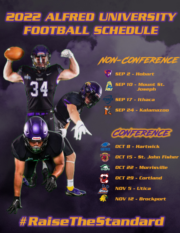 AUSaxonFootball's tweet photo. 🚨The 2022 Alfred Saxon Football Season is Right Around The Corner🚨

Check Out The Following Dates For Saxon Game Days⚔️ https://t.co/OlY6MBvRu4