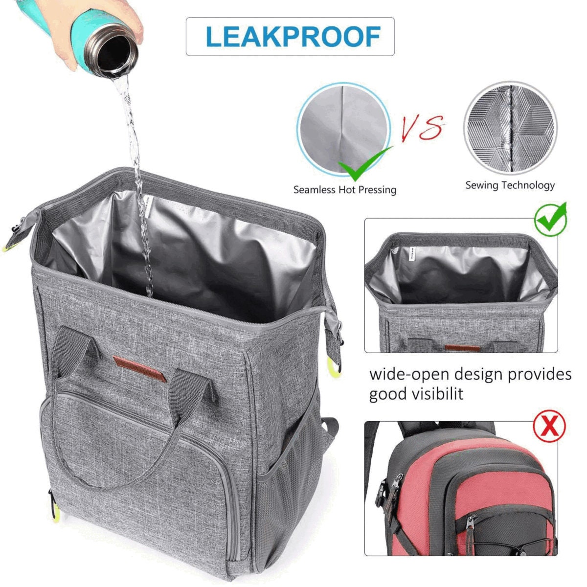 artisan_pure's tweet image. Cooler Lunch Backpack-Student or Work Backpack w/ Cooler Insulation-Travel Bag Backpack w/ Insulated Cooler-Picnic/Outing Cooler Backpack etsy.me/3aad43M #ArtisanPureSkinCare #Etsy #StudentBackpack