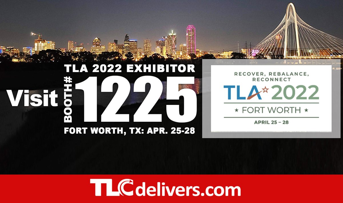 TLCdelivers's tweet image. 🚨 LAST DAY to visit us at #CLA2022Conference - Booth 111!
👋 Say hello before 1p PT and find out how we can move #TogetherTowardsTomorrow