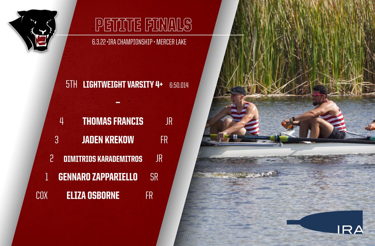 The Lightweight 4+ finishes ahead of Penn to take 5th in the Petite Finals!