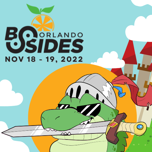 BsidesORL's tweet photo. HEAR YE! HEAR YE! 📯

It is by royal chomplamation, their Royal Chompness, Lil’ Chompy, Biter of the Realm, decrees that BSides Orlando 2022 will include virtual &amp; physical participation &amp; is rescheduled to November Eighteenth &amp; Nineteenth, in the year of our reptile 2022. 🐊 https://t.co/vjlxdActNG