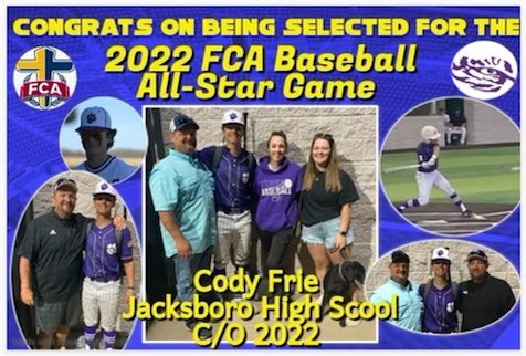 JHSTigerPride's tweet photo. Way to represent JHS! Congrats to Cody Frie for being selected to play in the FCA All-Star game! https://t.co/IkNxJTD6NL