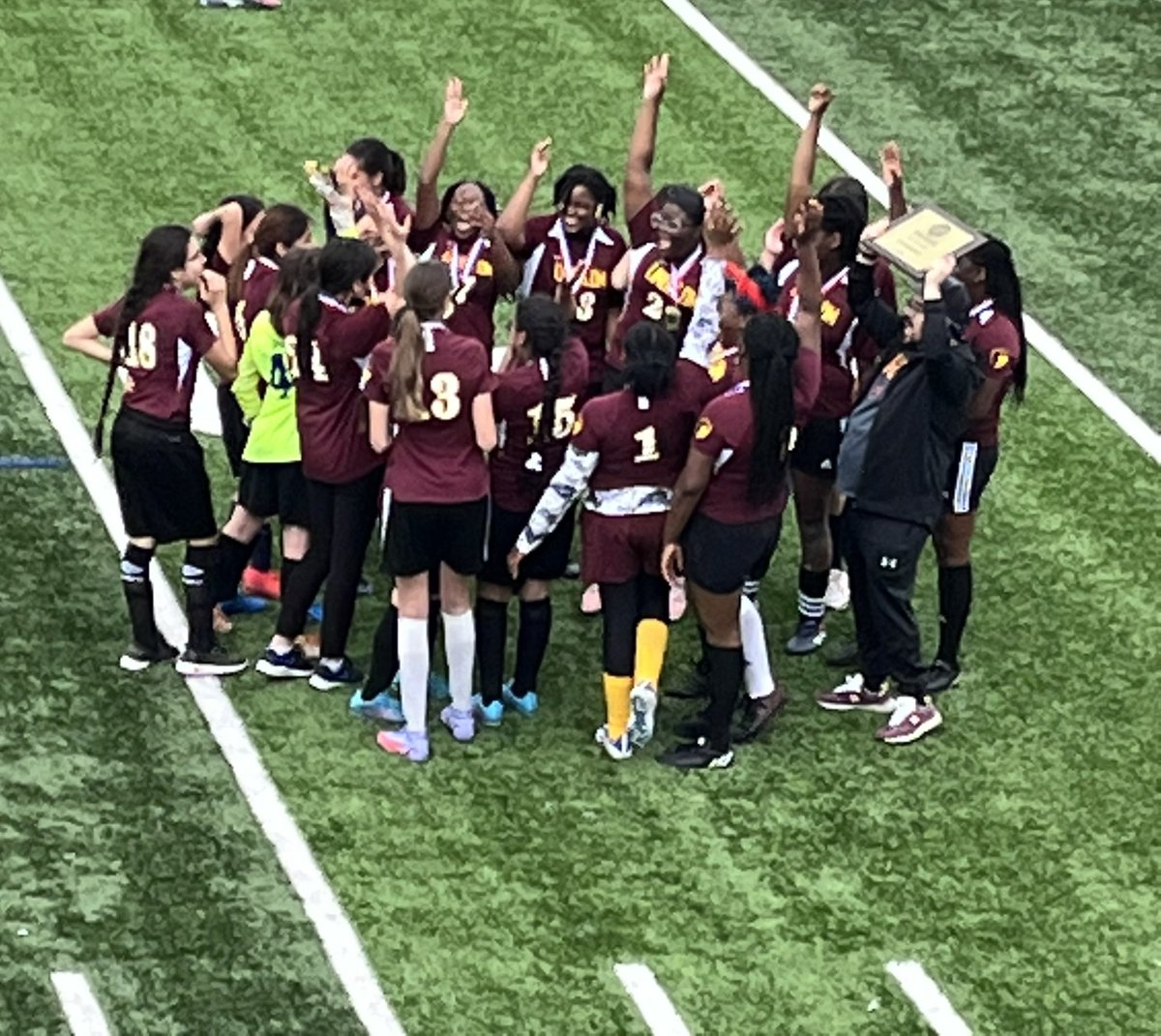 CPLAthletics's tweet photo. Lindbloom AC prevails in a thriller in the CPS SCORE girls elementary soccer city championship winning 3-2 over Mariano Azuela Elementary School. Lindbloom’s Nataly Velasco netted the game winning goal with 2:36 to play in the game. Great game played by both teams. https://t.co/wErnNcQ9jl