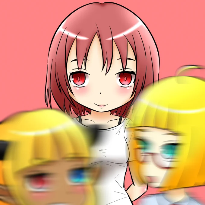  日常の一部を切り取ったかんじの絵いいよねこれはボツになった落ち着きのないふたりがぶれぶれになったやつ((( 'ω' ))) 