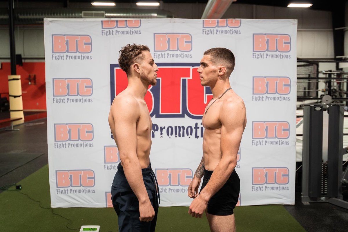BTCFight's tweet photo. BTC 15 Weigh In Pics (1/2) https://t.co/du5KW2nMFr