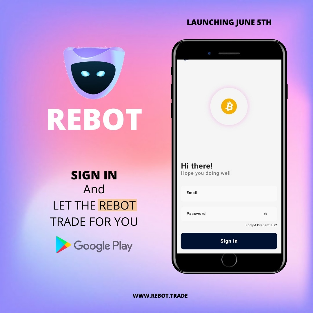 Rebot_trade's tweet photo. Rebot | Auto Trade Like Never Before
No More Need of #technicalanalysis
No More Need of #fundamentals 
Just Need #binance Account and Funds In it. #Binanceturns5
Launching June 5th 🎉🎉🎉
@binance @changpengzhao
$btc $slp $eth $sol $luna 
#BTC #LFT #Lefinace https://t.co/hMDszXSqDp