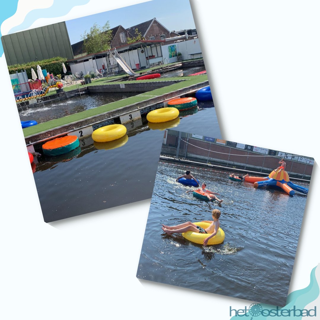 𝐍𝐢𝐤𝐬 𝐦𝐢𝐬 𝐦𝐞𝐭 𝐞𝐞𝐧 𝐳𝐰𝐞𝐦𝐛𝐚𝐧𝐝 😅. Zolang hij maar vrolijk gekleurd is en je erin kan zitten. Nieuwe zwemringen en bandhoezen; vandaag te water gelaten en in gebruik genomen. #hetoosterbad #aalsmeer
#natuurzwembad #sinds1928 #14meitotbeginseptember #zwemmen