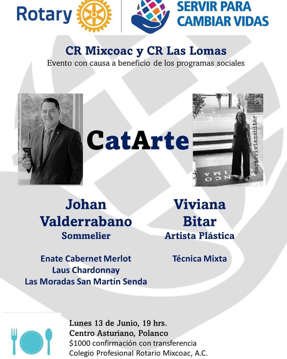 CatArte cena, cata y arte con causa.
