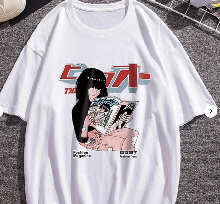 このTシャツ、画像のトレスの無断転載としても、アニメディアと