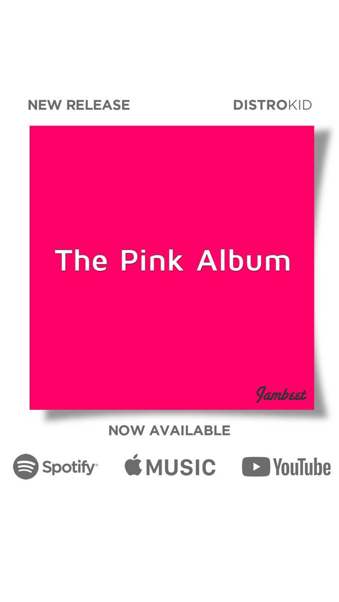 Jambeet_music's tweet photo. #ThePinkAlbum is on all digital platforms.
#electronicmusic #downtempo #melody #DistroKid #GoodVibes #musicaelectronica #electronic https://t.co/q5AzWDWEt7