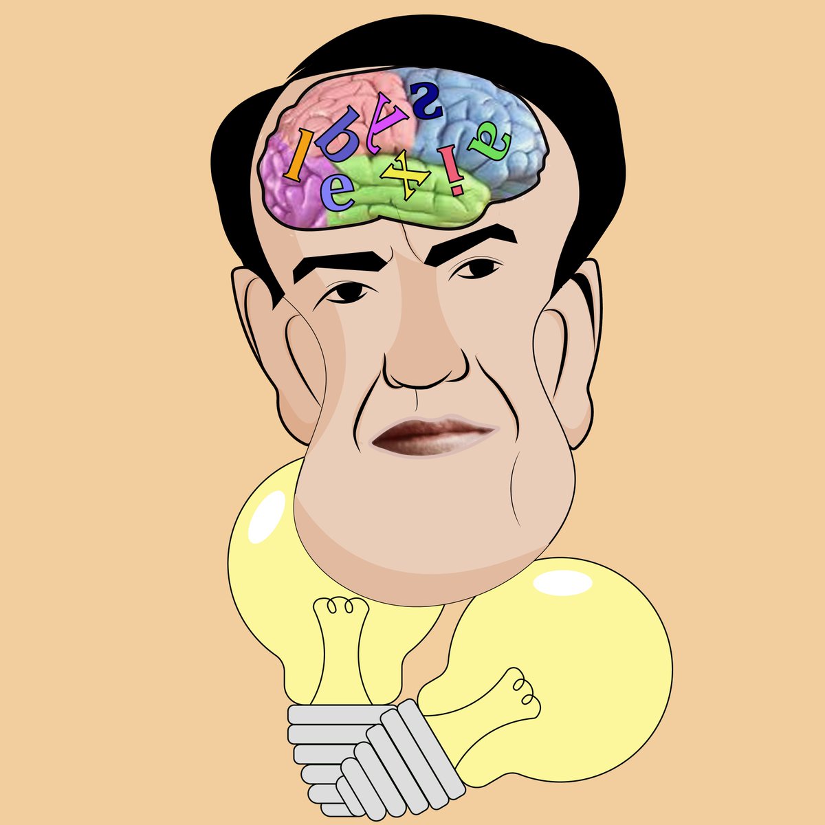 qia_xel's tweet photo. The funnily design #nftart of #ThomasEdison shows the past learning difficulties(due to dyslexia) and today's achievement of him even after he left the world but with every ray of light, he will remind in hearts of people. https://t.co/3DLxA0TEjY