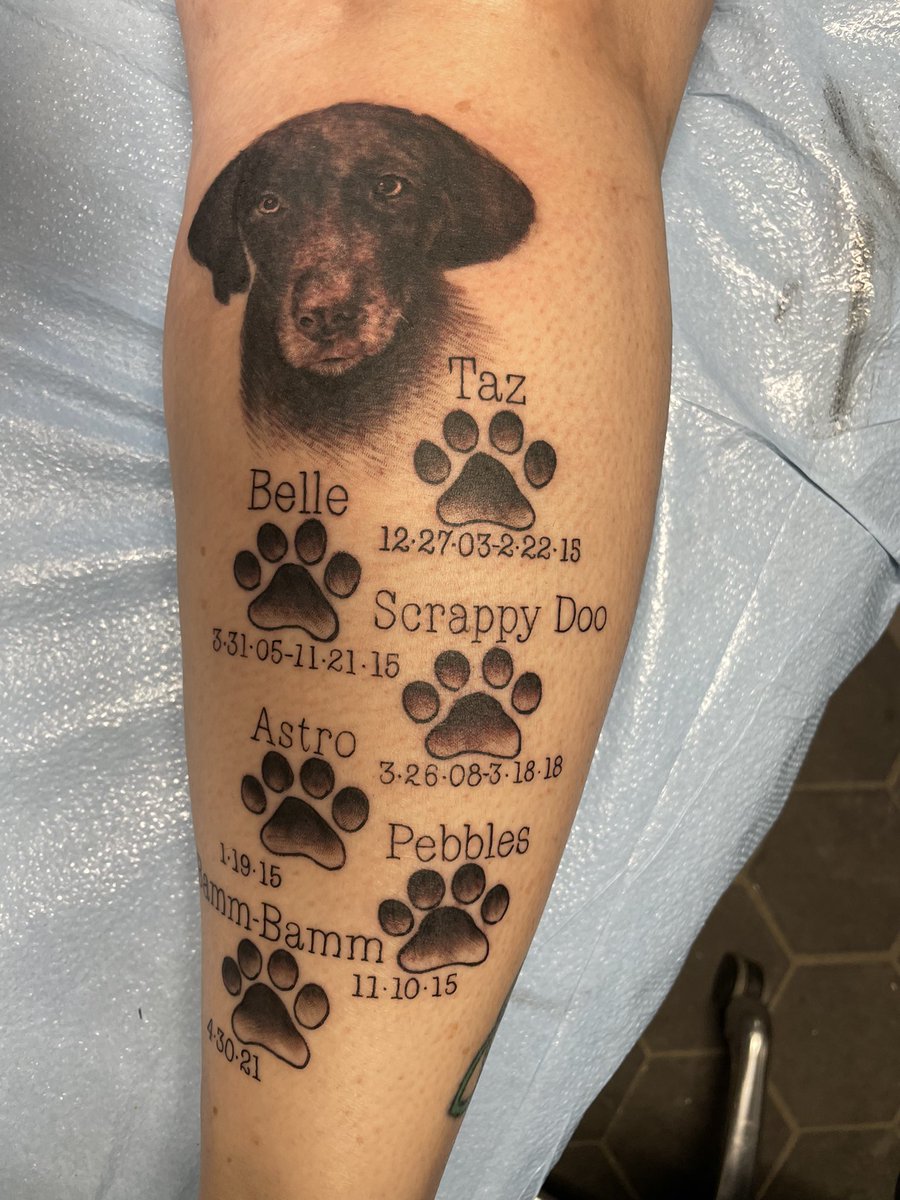 GrnEyedDogMom's tweet photo. Are you considered #dogobsessed if you have your babies #inkedforever on your skin? Not asking for a friend #dogmom #txdogmom #inkedmama #texas #over40 #labradorretriever #dogsoftwitter #inktherapy https://t.co/QjW2zZ9vED