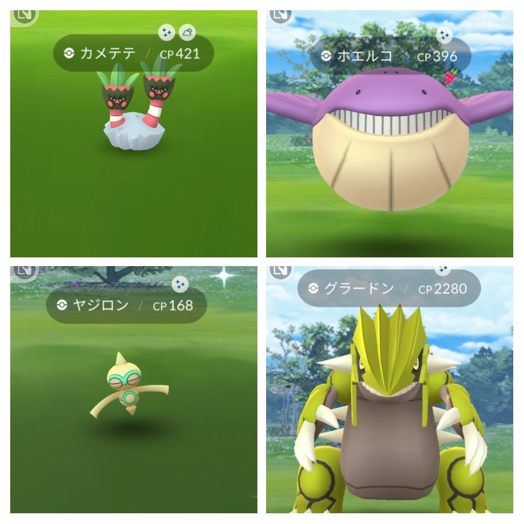 PGo126575563153's tweet photo. Amazing #PokémonGOFEST2022
First #Shiny #Gradon #Binnacle #Baltoi I was quite surprised 😳✨ https://t.co/l4DpHhetHd