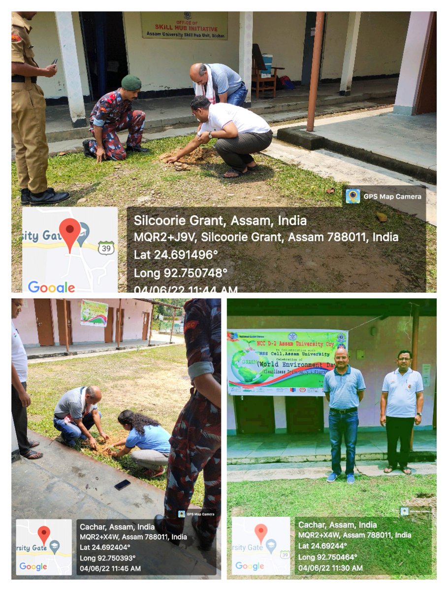 aus_ncc's tweet photo. D-|| AUS NCC COY was celebrated World Environment day  in collaboration with NSS Cell.Our honourable vice chancellor sir graced the occasion as a chief guest.On the occasion of World Environment Day,Plantation, Cleanliness drive was conducted.@nccner 
@proshillong https://t.co/2jUYaOWOgy