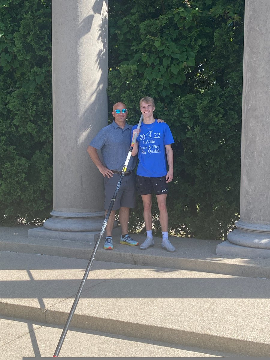 LVAthletics's tweet photo. Following a morning practice run, @LVAthletics sophomore Lincoln Hulsey is ready for the 2022 IHSAA State Pole Vault Championships.
Hulsey competes in a field of 27 at 3 p.m. at the Robert C.Haugh Track & Field Complex on the campus of Indiana University.
#Proud2beaLancer https://t.co/NrfqJ5igAJ