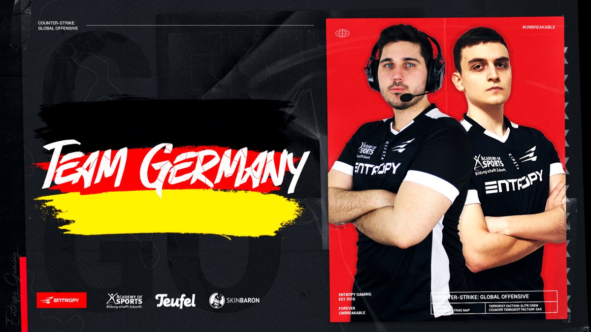 Unsere Spieler <a href="/KrowNiiCS/">Daniel Mitchell</a> und <a href="/powerYYcs/">powerYY</a> sind Teil des 🇩🇪 Team Deutschland, das an den EEF European Championships und den IESF World Esports Championships 2022 teilnehmen wird.

Herzlichen Glückwunsch zur Qualifikation und viel Erfolg mit der CS:GO Nationalmannschaft! 👏