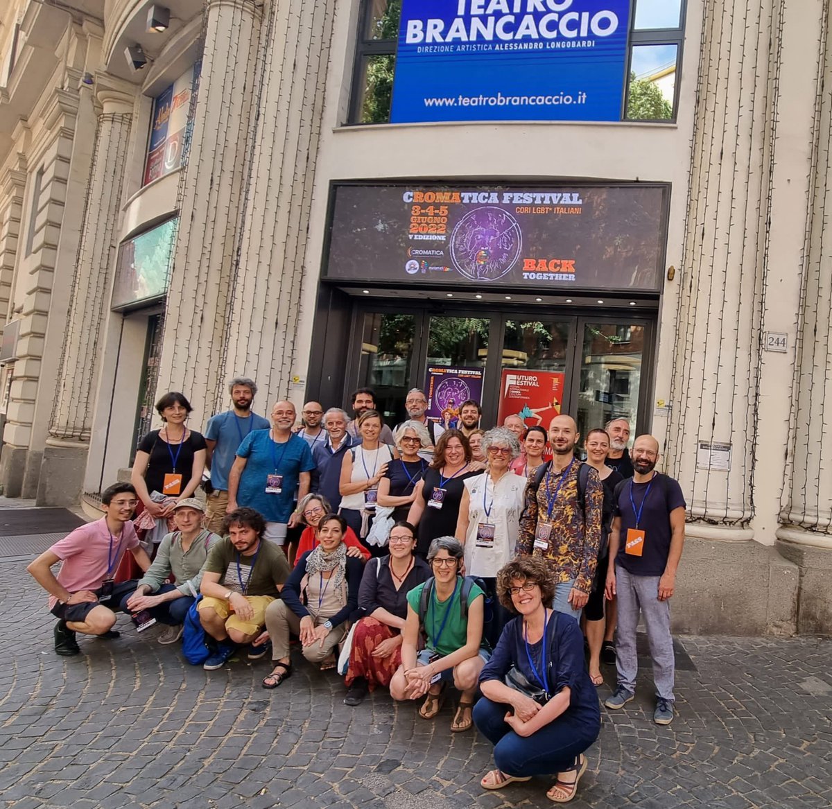 Choreos al Teatro Brancaccio per le prove del Gala del <a href="/Cr0matica/">Cromatica LGBT</a> Festival 2022 #backtogether #cromatica22 #cromatica2022