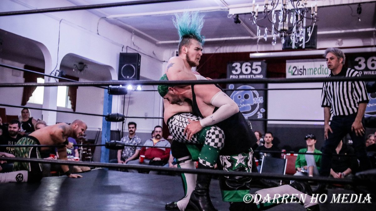 DarrenHoMedia's tweet photo. Devon Shooter vs.@zal2468 vs. Krofton for @365pw at White Eagle Polish Hall in #JamesBay on Friday, May 27, 2022
#365prowrestling #365Pro #YYJ #Victoria #VictoriaBC #YYJEvent #PNWWrestling #PacificNorthwestWrestling #IndieWrestling #ProWrestling #ProfessionalWrestling https://t.co/9t8OFTLN3R