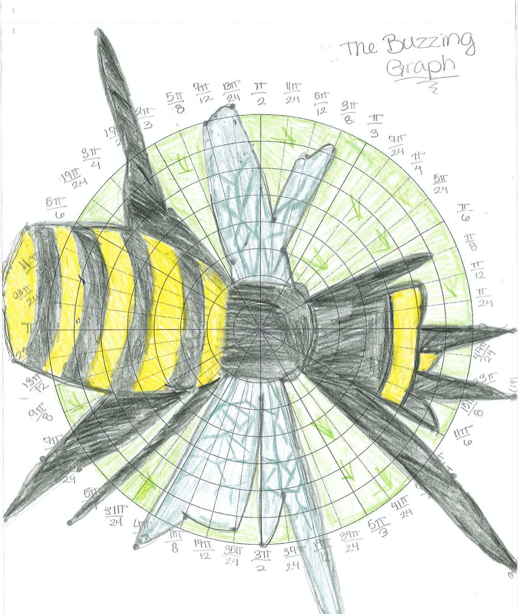 mitchelleithun's tweet photo. Some beautiful student illustrations created using polar graphs! #Precalculus @DCDSchool https://t.co/pvViiQKDnU