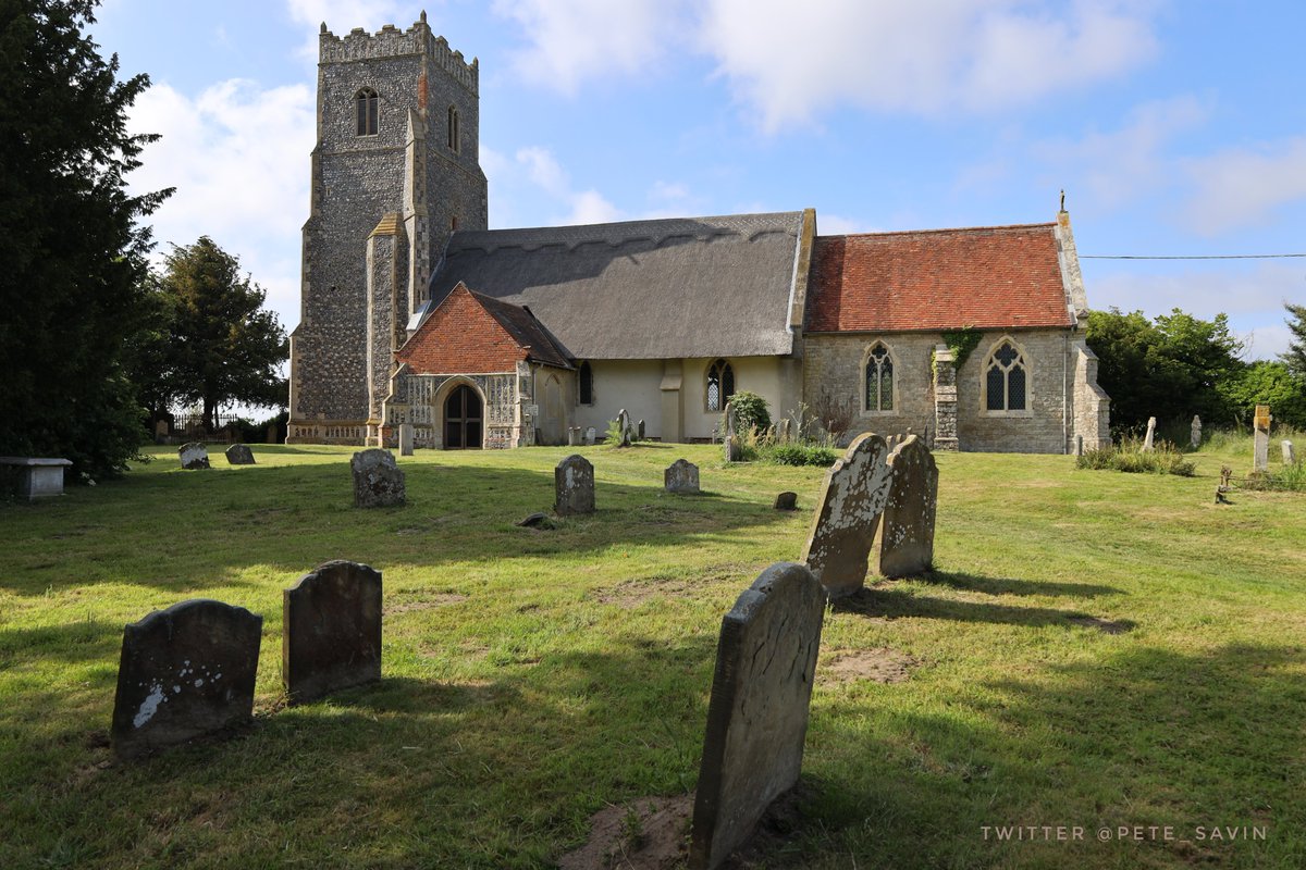 pete_savin's tweet photo. The Norman church of St Botolphs build on the site of the monastery he founded in AD654 at Iken, features include a mass sundial, blocked north door and ornate font #Suffolk https://t.co/1G6ZYjKCRj