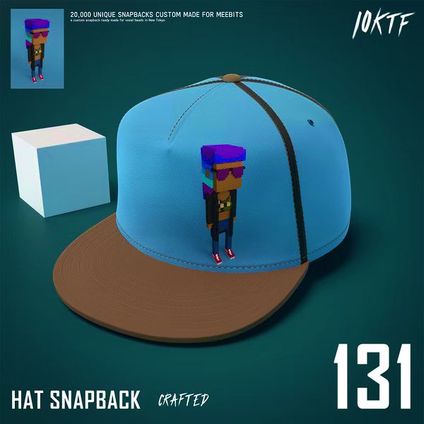 remarkable_bee's tweet image. Can’t wait to get the physical hat I ordered! @10KTFshop @MeebitsNFTs #Web3 #MetaverseFun