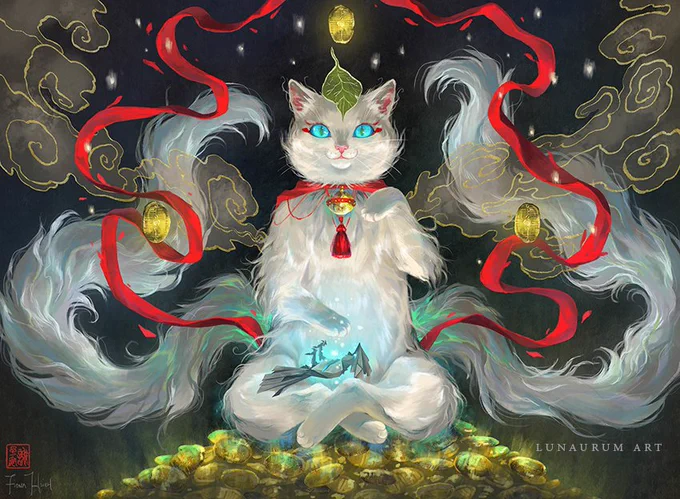 my art together for kamigawa neon dynasty 🌙 