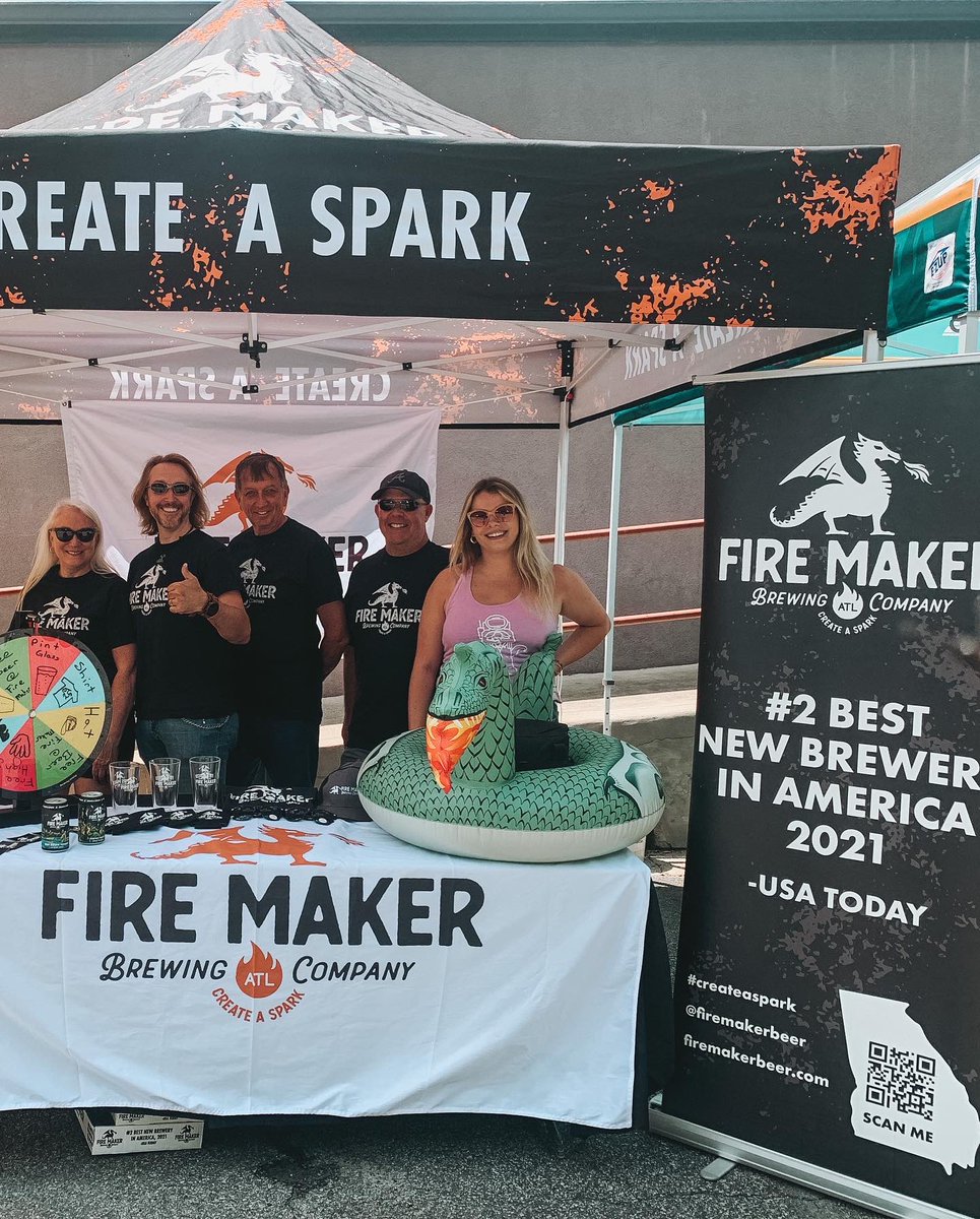 firemakerbeer's tweet photo. 🔥HAPPENING NOW:
Great day to be at the Westside Beer Fest!🍺Make sure to stop by Fire Maker’s tent to win some prizes. @barcrawlusa @publichouse28
#atl #wetsideatl #gabeer #firemaker #beerfestival https://t.co/MbHLYEe20R