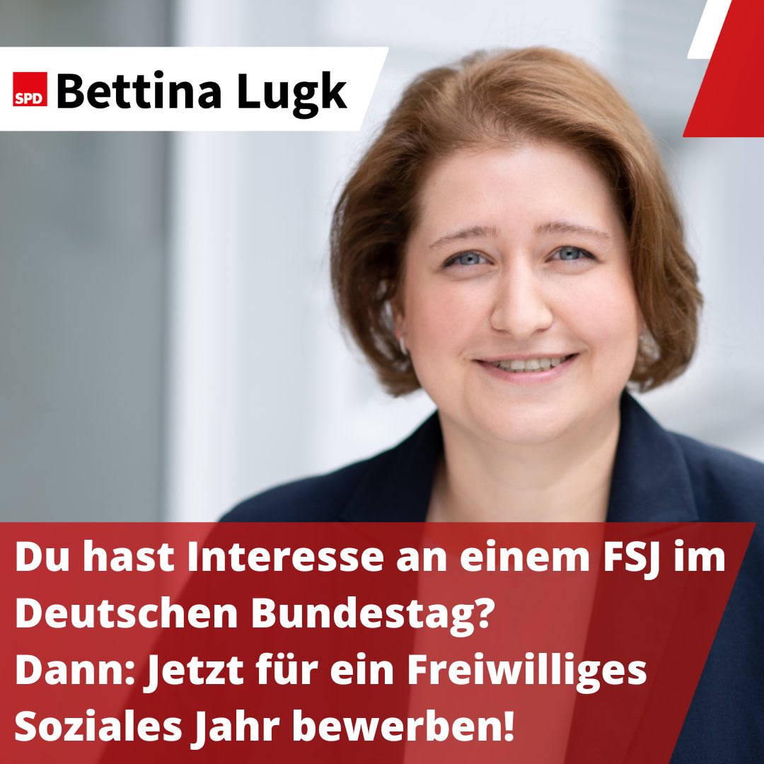 Bettina Lugk on Twitter "Ein Freiwilliges Soziales Jahr (FSJ) im Bundestag? Weitere