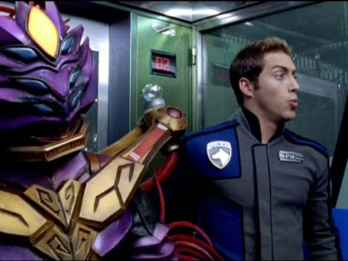 Generation_Z's tweet image. On this date in #PowerRangers history: Recognition (2005, S.P.D.) aired for the first time.

▪️ Jack quotes The Shining, "All work and no play makes Jack a dull boy"
▪️ Only episode of SPD not to feature a main villain
▪️ Wootox is the only villain in the episode