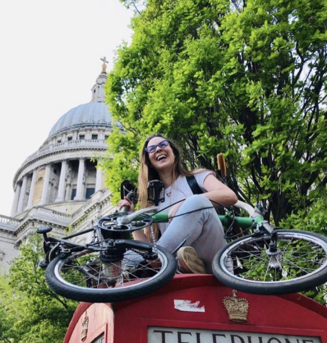 london_brompton's tweet photo. London on a Brompton on a telephone box 
#londonlife 
#streetphotography https://t.co/Tdfx3YcZn5