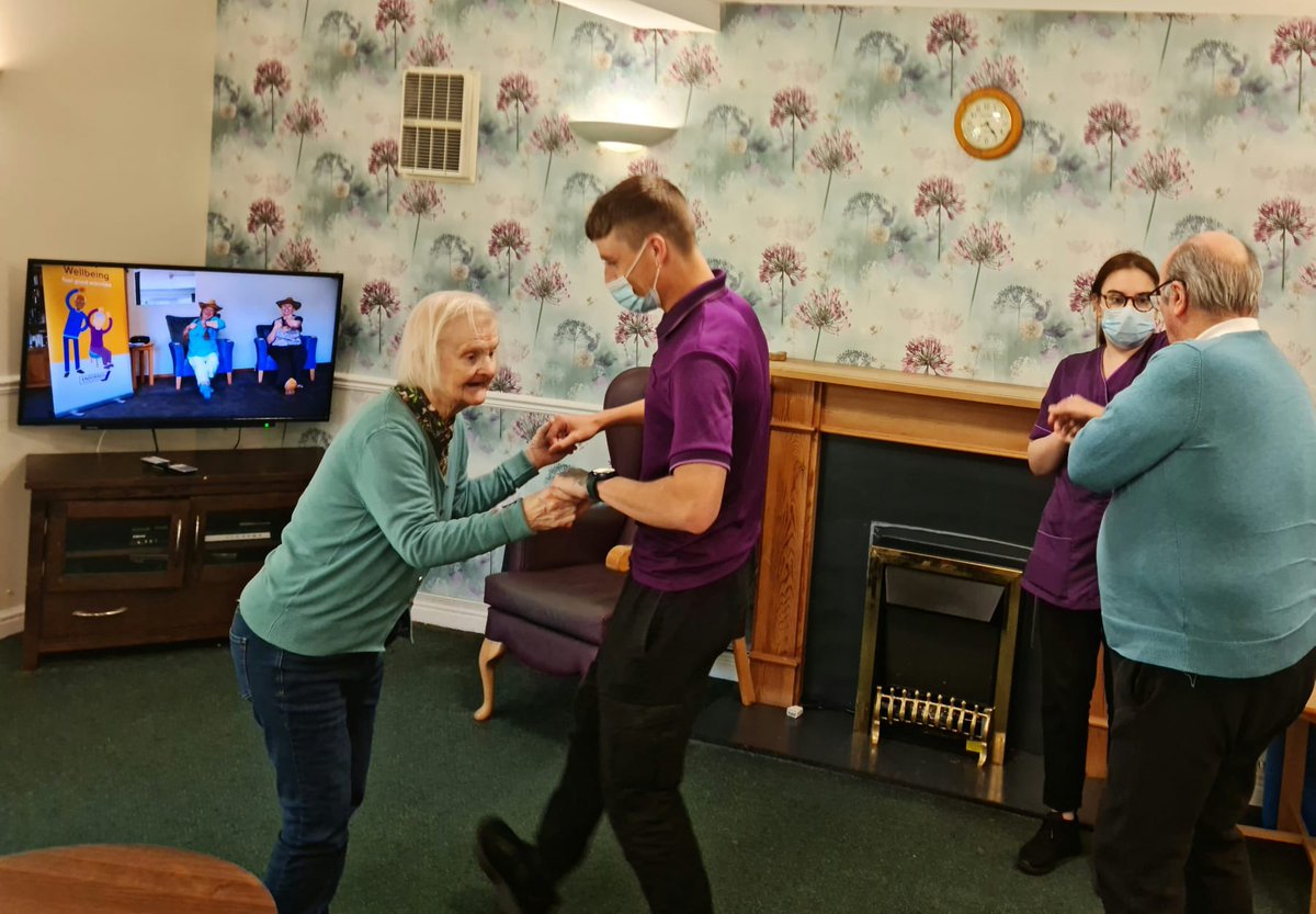 GodivaLodge's tweet photo. Thank you colleague John at #Godivalodge for sending me these photos of residents and staff enjoying Zest fitness together 
~Emma @AnchorLaterLife https://t.co/una5FtUlMn