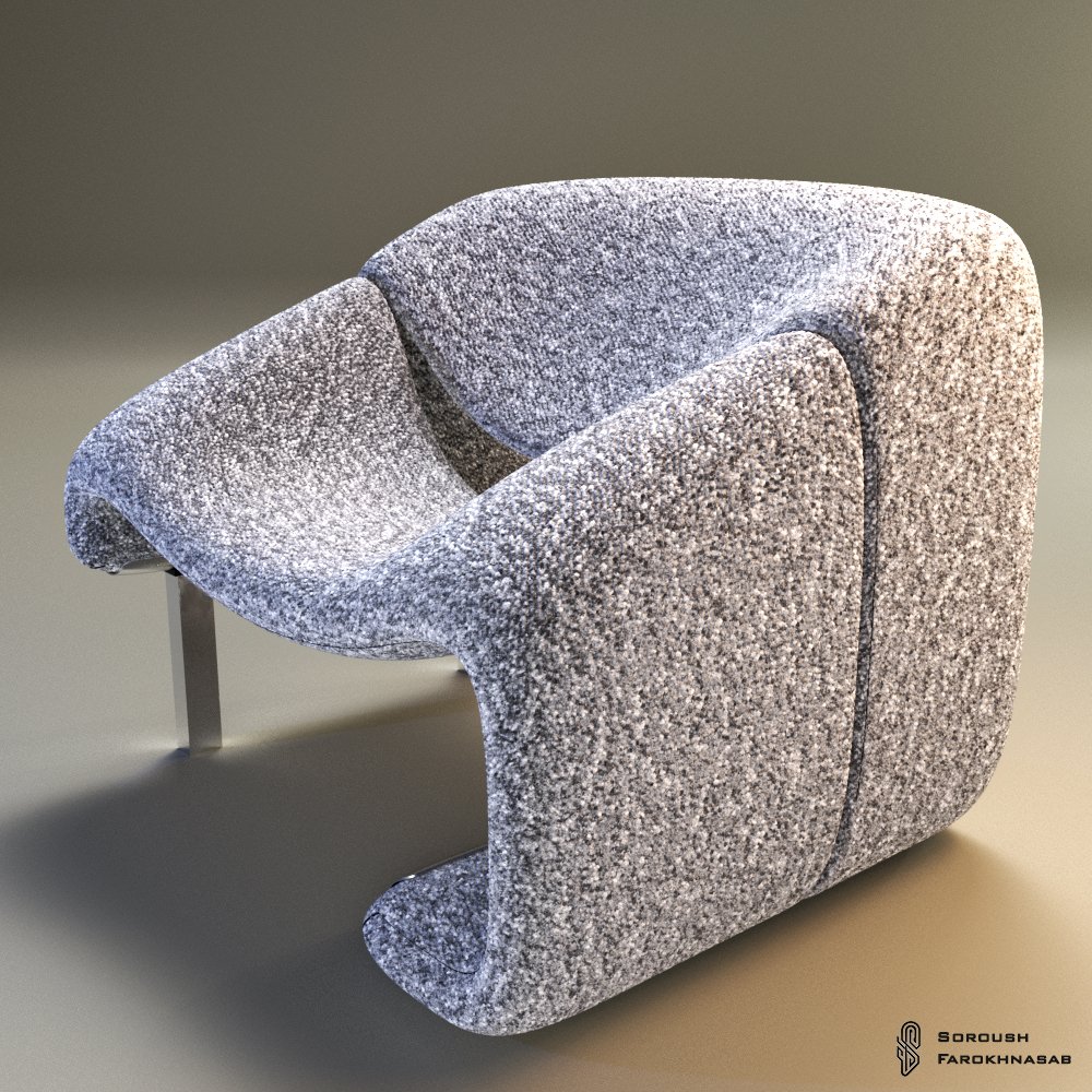 sorution_'s tweet photo. <3D_Model> | <Furniture_Visualization>
/* Edited Version of "Pierre Paulin Groovy Chairs" design for a client */ https://t.co/EtpfuLBall