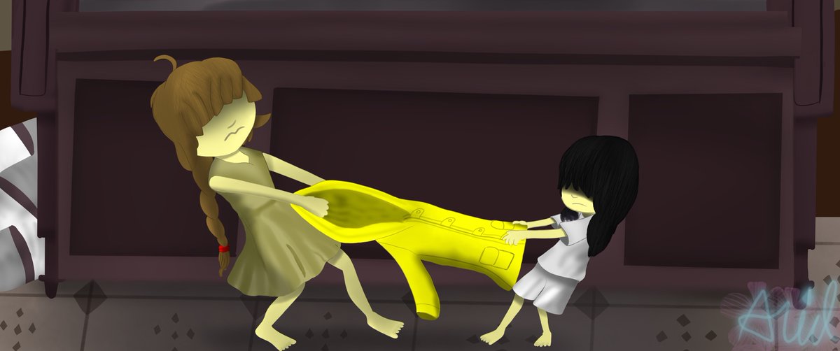 Arielthecricket's tweet photo. The two were fighting over the raincoat and one of them had to give up with it #Littlenightmares #verylittlenightmares #art #ArtistOnTwitter #drawing #digitalart #DigitalArtist #FANART #arielclark #arielskylanddefender https://t.co/StPgHCGDzI