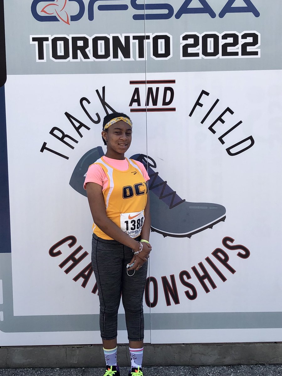TDSB_Oakwood's tweet photo. Congrats to Nichollette our @OFSAA Track and Field finalist in 3 events: 100m, 200m and Shotput. You make us proud! https://t.co/ARwFR0GREa