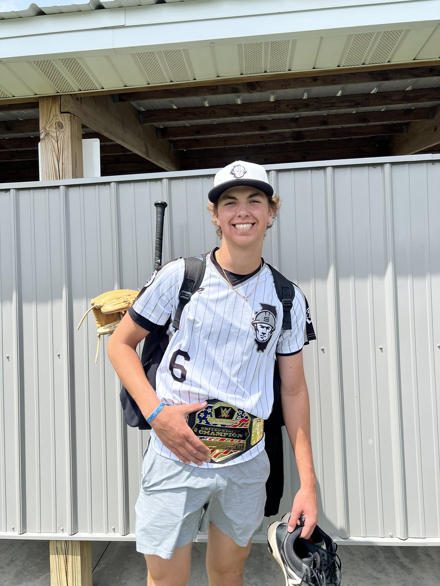 WFILScout2024's tweet photo. Since we forgot to post our game 2 lineup before the game we will give you our winning lineup now!

Steel take game 2 from Sluggers 2024 3-1!

@Luke_Goss6 was our POTG earning the W w/ 5.2IP 3H 3BB and 10Ks!

@Brandon4man2105 recorded the final 4 outs earning the save! https://t.co/kCbkNdccxk