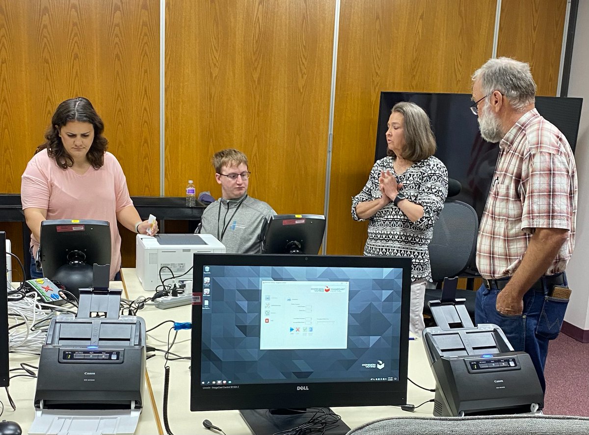 Another successful Logic and Accuracy test completed!  Thanks to our Democrat and Republican chairs, Dan and Ardith, for attending and testing our voting equipment.
#copolitics #Election2022 #ElectionIntegrity