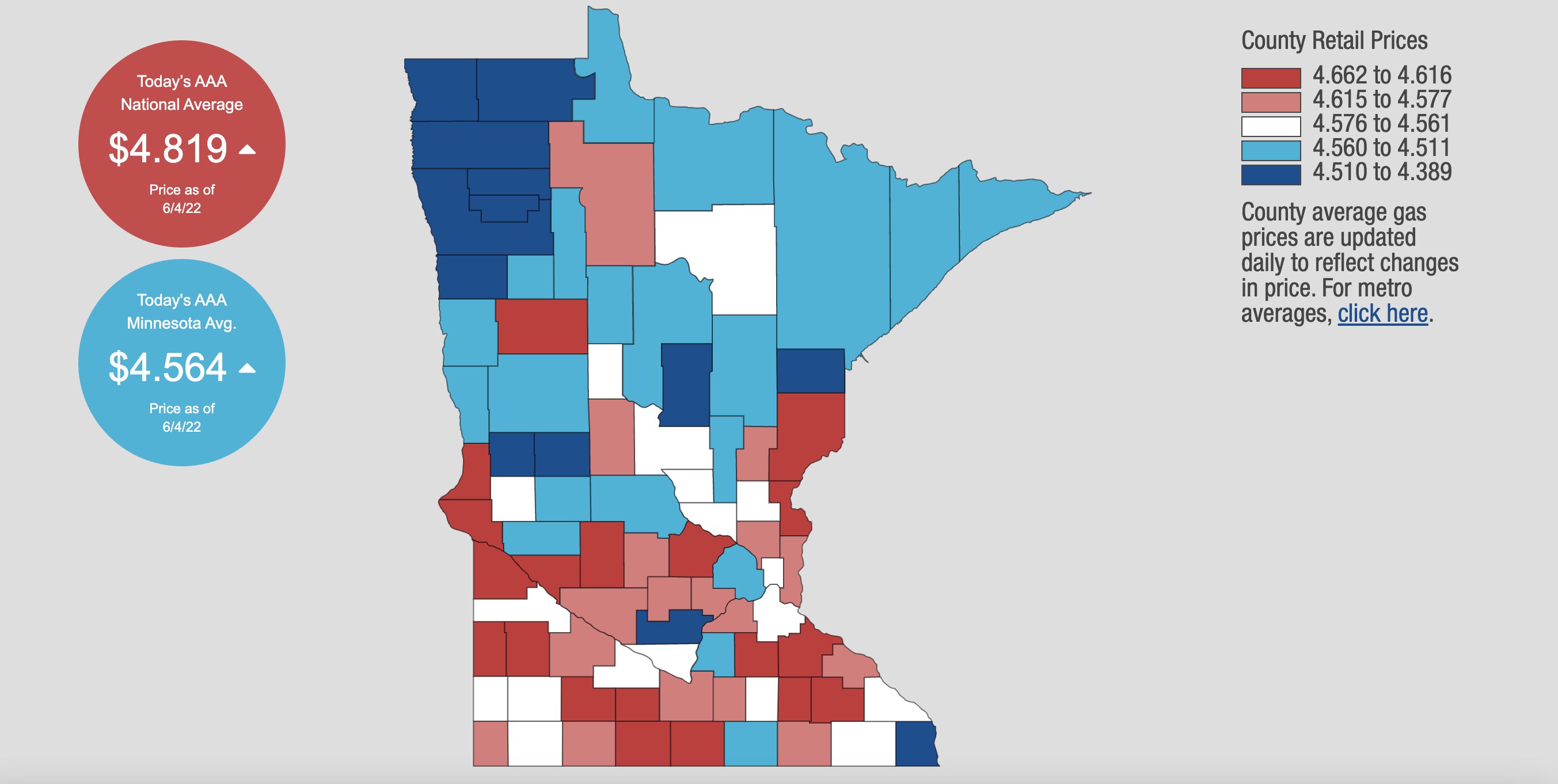 Alpha News on Twitter "Average gas prices in Minnesota have hit a record high for the fourth
