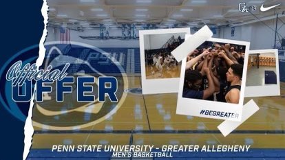 ChrisBrown_2023's tweet photo. Extremely blessed to receive an offer to Penn State - Greater Allegheny ! #AGTG #LLPAP https://t.co/sx6h8GbxJI