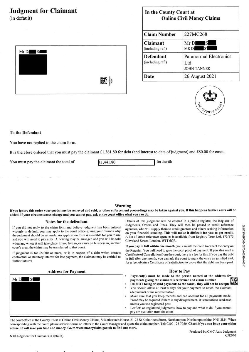 ChubbyGit's tweet photo. @dollydumpy @paraelectronics Join the queue, they've said that to so many "customers".  They owe me over £2,500 (below right pic) and as you can see, the other one is over £3,000, which was 7 months ago...Best if you prepare the paperwork for getting your bank/card to refund you direct from their account. https://t.co/yCvkSqyLjN