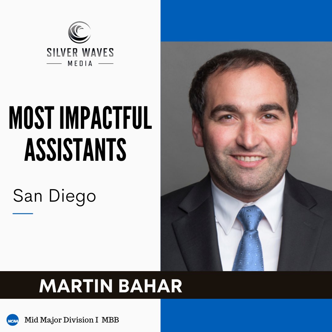 SilverWaveMedia's tweet photo. Congratulations to Martin Bahar on being named one of the Most Impactful Mid Major Assistants in Division I Men’s Basketball

@MShoneBahar 

https://t.co/aFXFexQP0g https://t.co/CaIOmjJITx