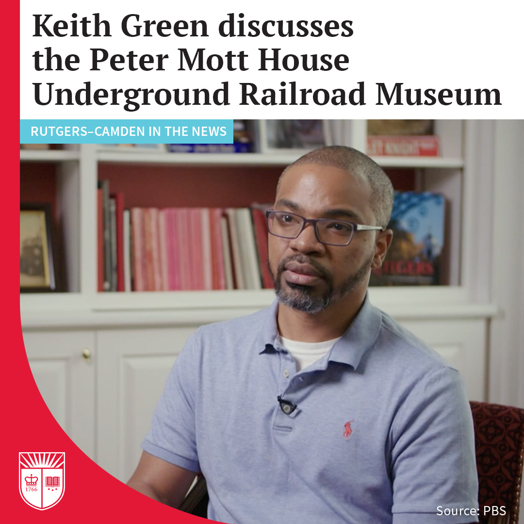 Rutgers_Camden's tweet photo. From PBS: Keith Green, Associate Professor of English, joins PBS’s "Treasures of New Jersey" to discuss the Peter Mott House. Click here to watch the episode: https://t.co/XuACcxue9U https://t.co/IBC7PAmbQT