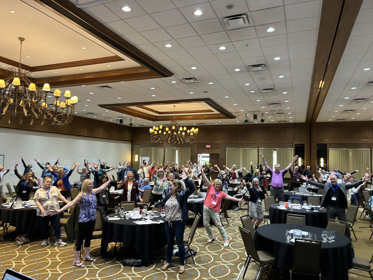 PLAY_Educator's tweet photo. Loved seeing all of the moving, smiling and connecting during the @PublicSchoolsAB Let’s Make Time for PLAY! presentation. Thanks everyone for PLAYing along 👏🏼😃👍🏼#belegendary #powerpose #boltpose #minilegends #dancepl3y #playeducation https://t.co/xp1QWXCNqp